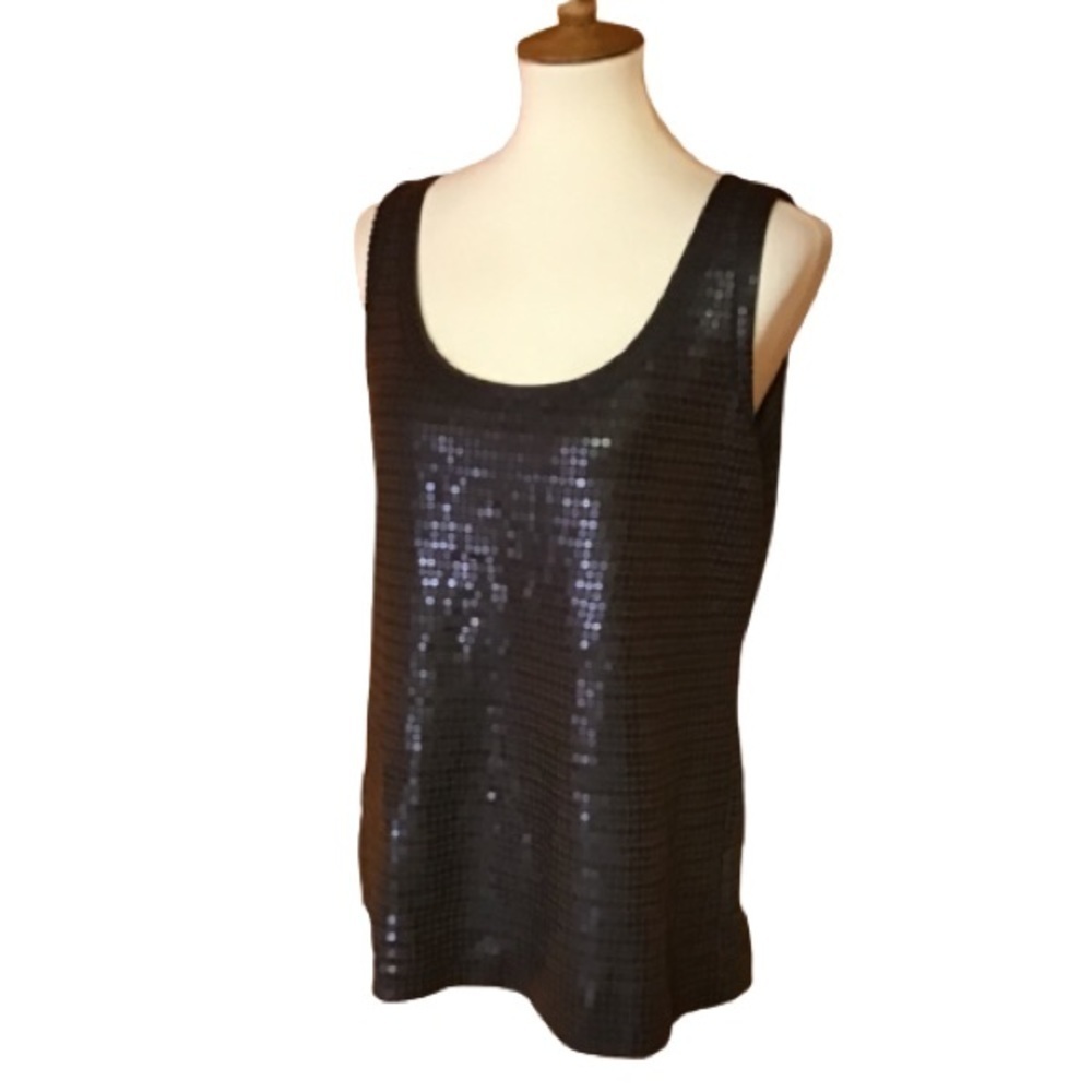 Nurture brown sequined tank top